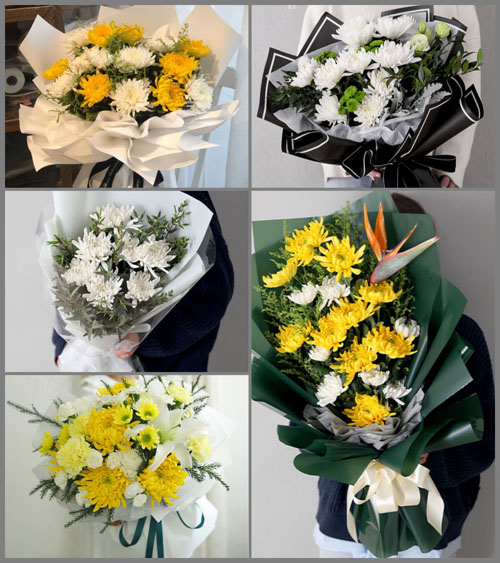 江苏淮安金湖县涂沟镇白事花束代送